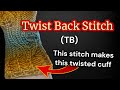 Twist Back Stitch (TB) - How to Knit a Twist Cable Stitch - Knotting Tutorial