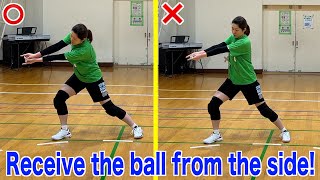 Tips and practice methods for receiving the ball that comes to the side！【volleyball】