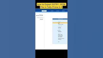 how to export json in tally prime 6.0 gstr 1 | how to download json file for gstr1 in tally prime