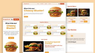 Create Responsive Burger Website Using React JS And Tailwind CSS | Dark Mode Light Mode
