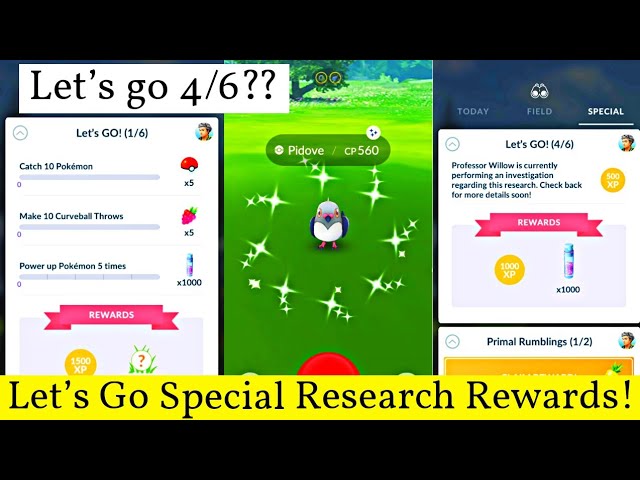 Pokémon Go Let's GO! quest steps and rewards