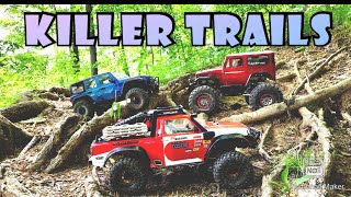 Tamiya CR-01, Axial Scx10 ll, Traxxas Trx4  Trailing Adventure