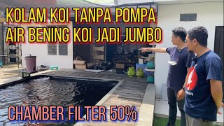 Kolam Ikan Koi Tanpa Pompa | Sistem Air Lift Kolam Koi