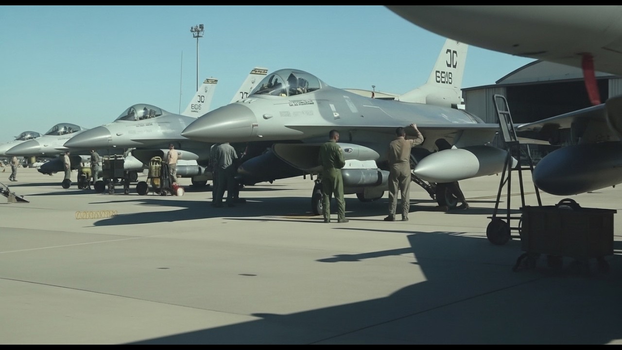 IRAN shocked! Emergency Scramble! Dozens of US F-16s Unleashed Amid Iran Tensions