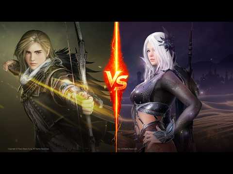 【BDO】Awak DarkKnight vs Archer｜Insane 1v1 PvP on Arsha 【黒い砂漠】