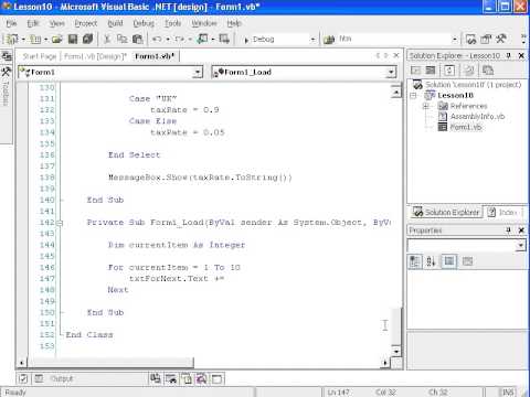 Vb.net Programming. 10a - Program Flow - YouTube