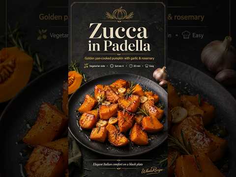 Zucca in Padella — 黄金の鍋料理かぼちゃ