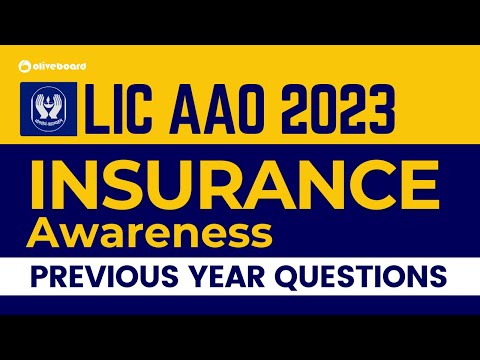 LIC AAO Insurance and Financial Market Awareness Previous Year Questions | LIC AAO 2023