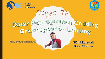 Tugas 7a Dasar Pemrograman Java Script Grasshopper - Looping