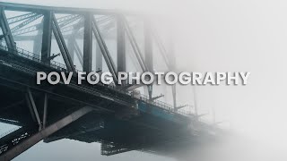 POV Foggy Street Photography (Canon R5 + RF 50mm f1.2)