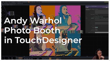 Generative Andy Warhol in TouchDesigner - TouchDesigner Tutorial 086