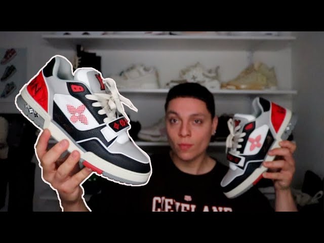 NEW RELEASE! Louis Vuitton LV Strap Trainer Red Black (Review) +