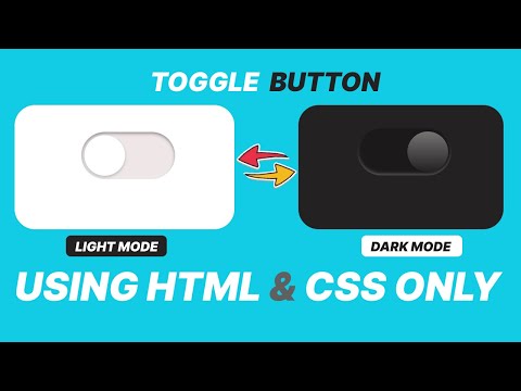 How To Make Toggle Button Using HTML and CSS | CSS  Toggle Switch | Animated Toggle Switch