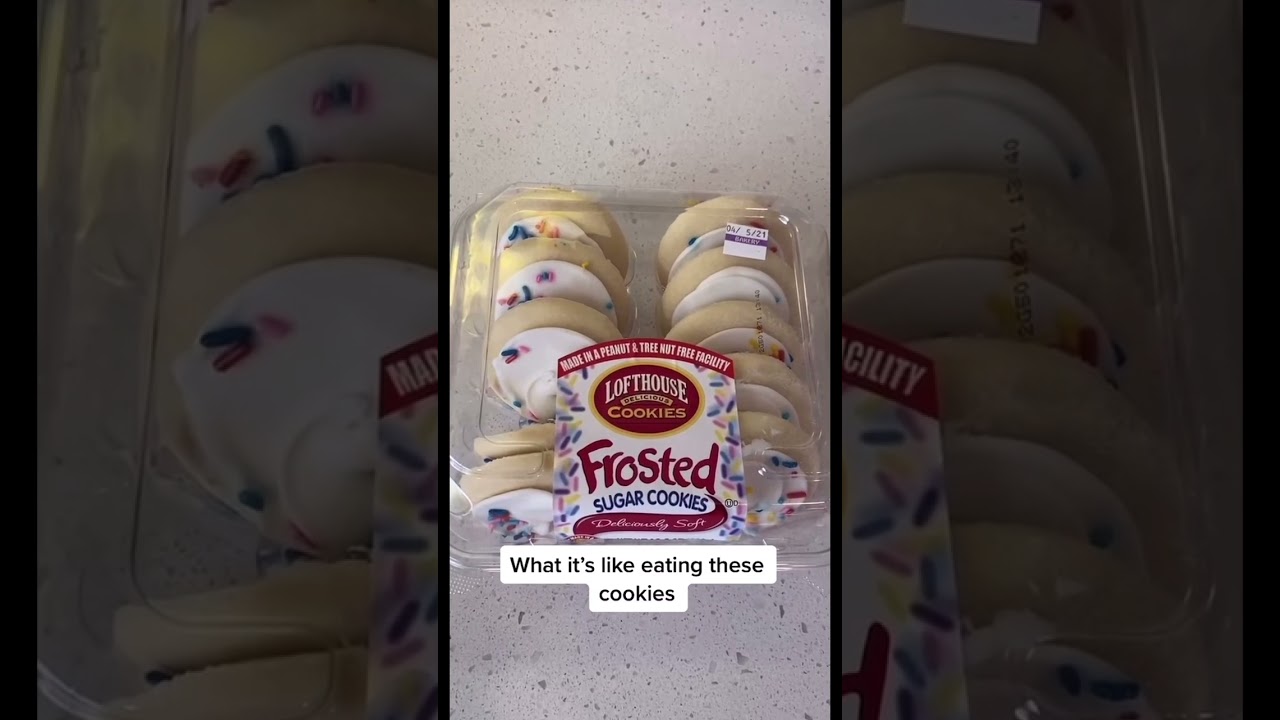 First Time Eating Frosted Sugar Cookies 