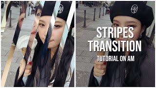 Stripes transition tutorial on Alight Motion