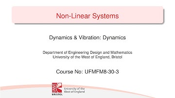 Dynamics and Control 8-2 Lagrange - Linear Example