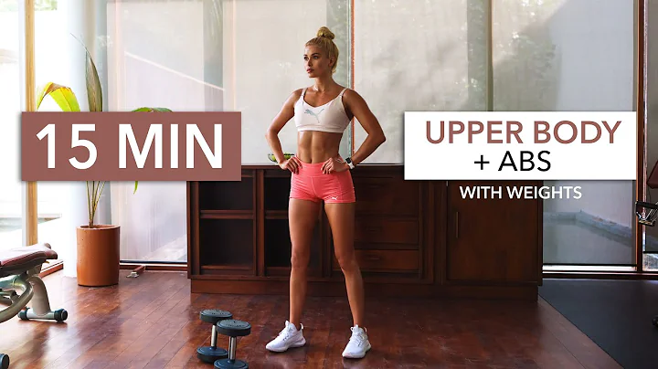 15 MIN UPPER BODY + ABS - Gym Style, Circuit Train...