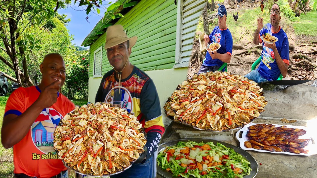 EL MEJOR LOCRIO de LANGOSTA y ALMEJAS, Desde La Cocina de Cesarin y La vida del campo 🇩🇴