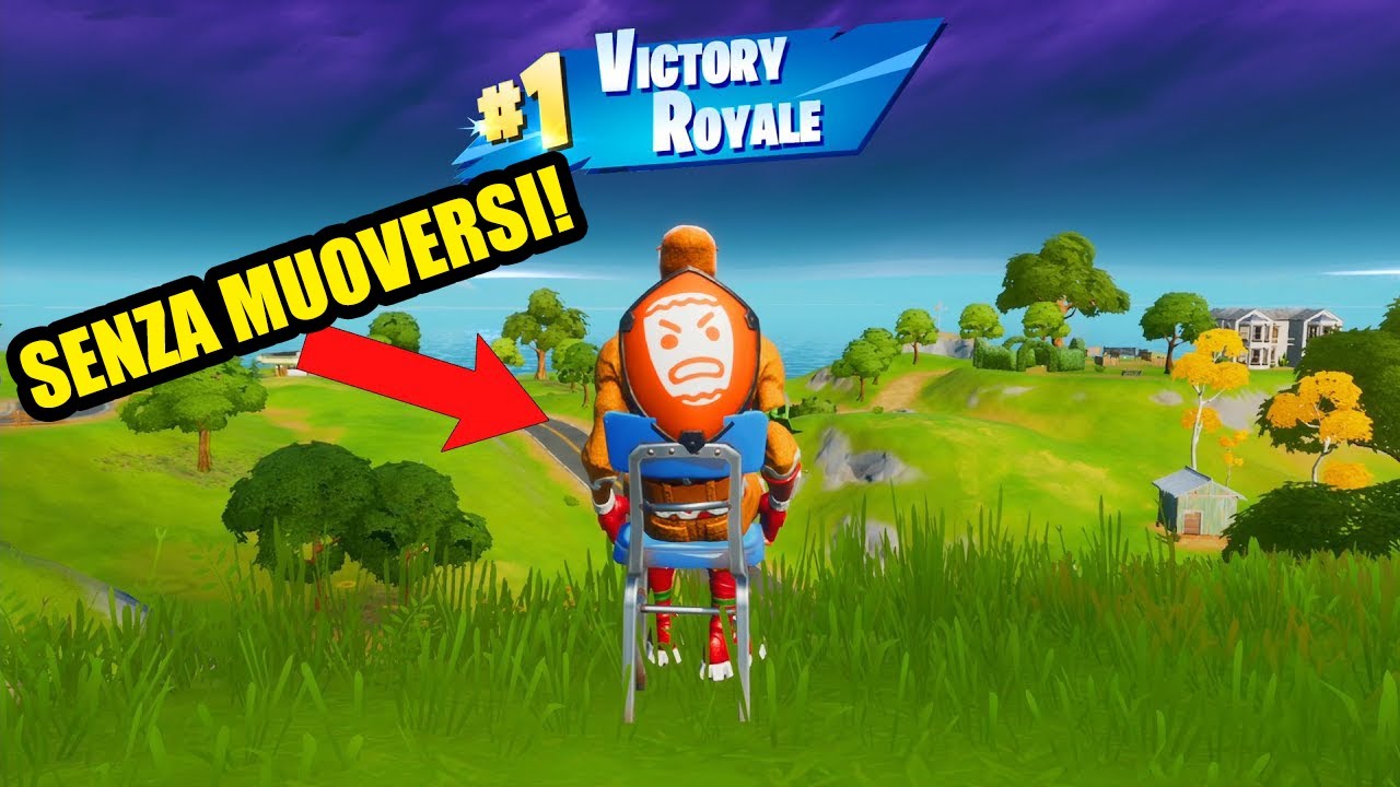 VINCE la PARTITA STANDO SEDUTO Su FORTNITE - YouTube