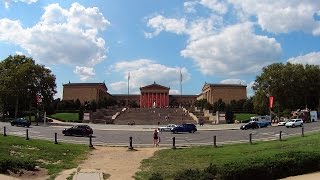 Watch me walk up the rocky steps at philadelphia museum of art