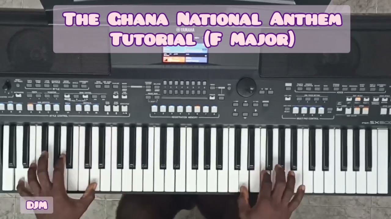 How to Play The Ghana National Anthem🇬🇭 on Piano (Tutorial)