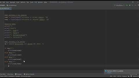 Menú de opciones con ELIF en Python