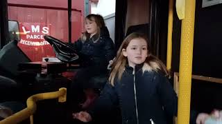 Kid DRIVES BUS!