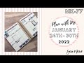 Plan with Me: January 24th - 30th 2022 | EC Hourly | Sara Marie Stickers | Kit 77 |