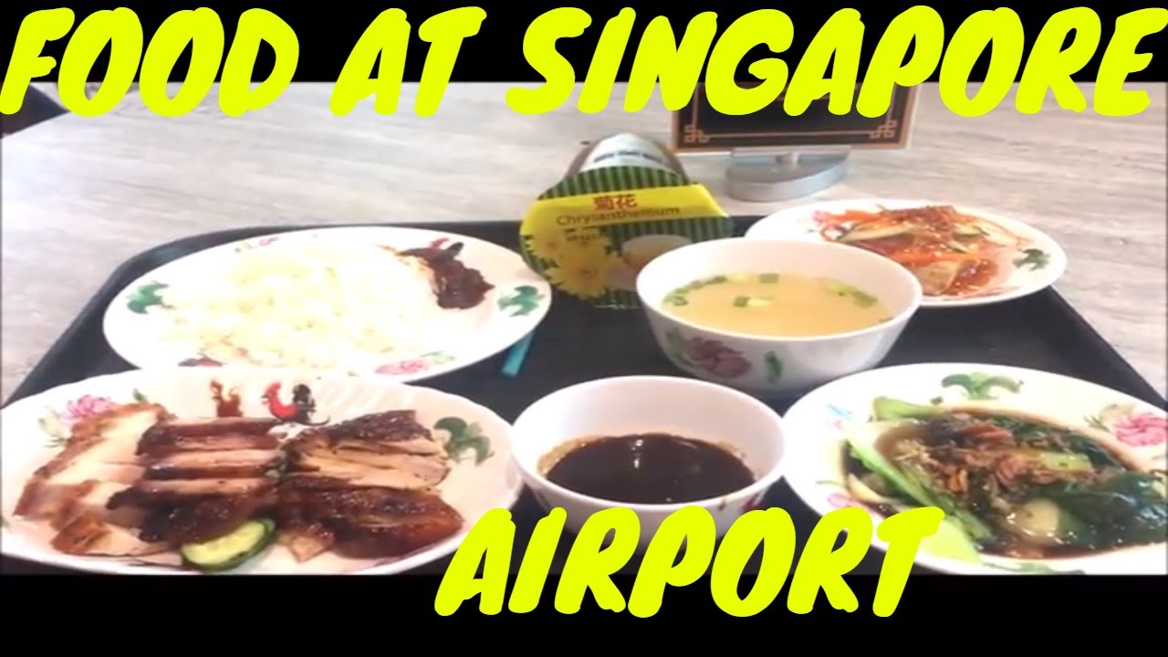 Singapore Changi Airport Food court Terminal 4 - YouTube