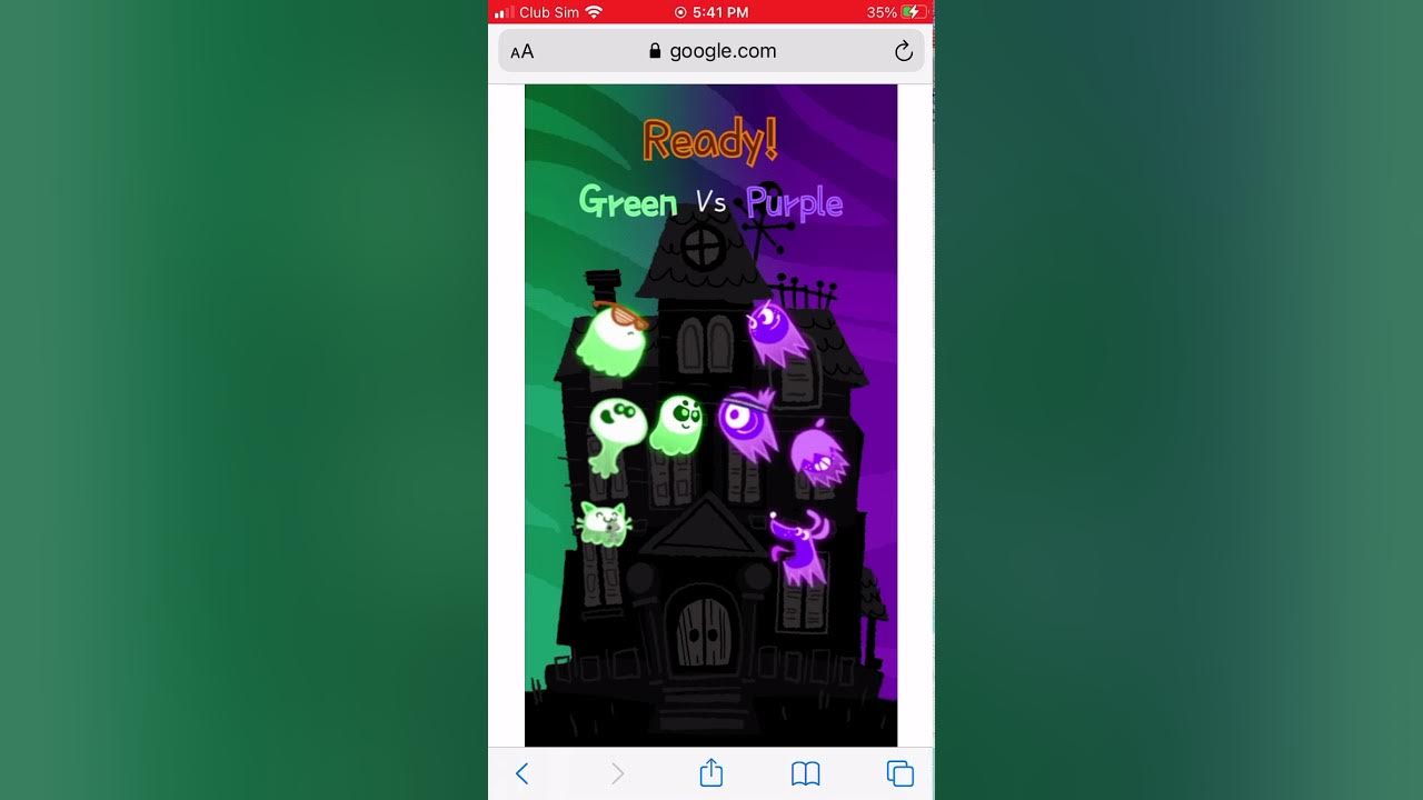 Playing Google Ghost game Google online games YouTube