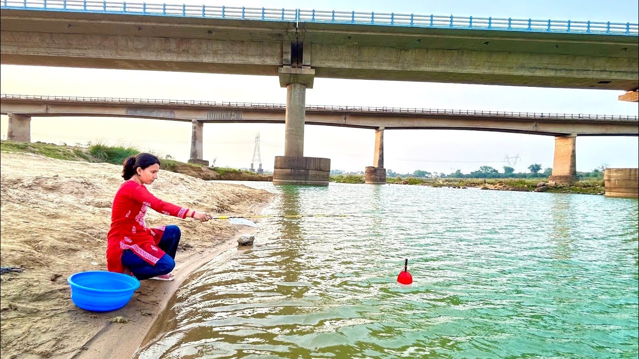 Fishing video 🐬🐬|| One should learn from the girl how to catch fish in ...