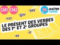 Le prsent des verbes des 1er et 2e groupes cm1  cm2  cycle 3  franais  conjugaison