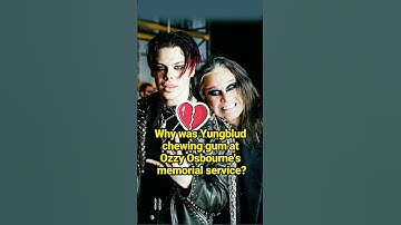 Why was Yungblud chewing gum at Ozzy Osbourne