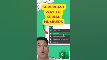 🚀 Stop met het typen van getallen! De snelste truc om serienummers in Excel toe te voegen