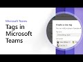 Tags in Microsoft Teams
