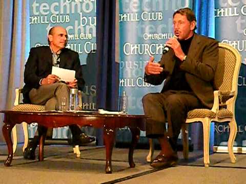 Larry Ellison on cloud computing, with Ed Zander a...
