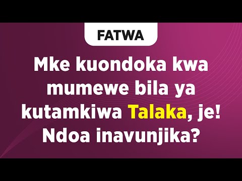 Video: "Mama Na Baba Wapendwa!" Barua Ya Talaka Kwa Wazazi