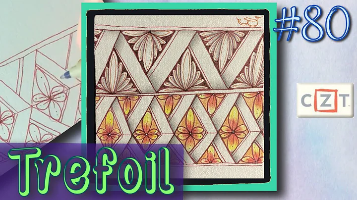 TREFOIL || Easy Zentangle  Patterns || Day 80 || 1...