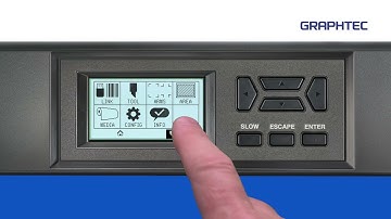 Uso del Panel de Control en el Graphtec Series CE8000