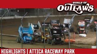World of Outlaws Craftsman Sprint Cars Attica Raceway Park July Highlights