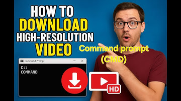 How To Download High Resolution Video from YT using command prompt|| Windows