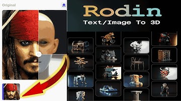 RODIN AI : Turn ANY Text/Image to 3D | AI 3D Modeling – Instantly! | Experience RODIN AI’s Magic!"