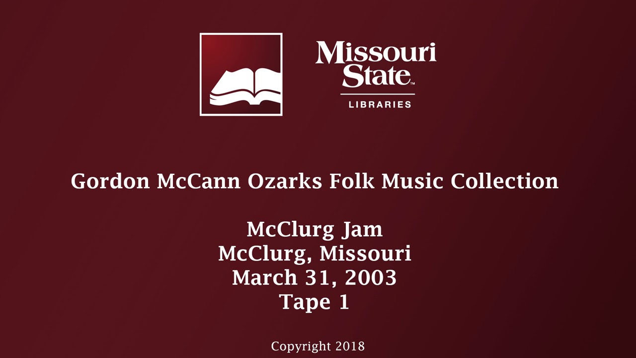 missouri state university springfield McCann: McClurg Jam, March 31, 2003
