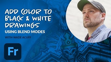 Add Color to Black & White Drawings with Blend Modes in Adobe Fresco | Adobe Creative Cloud