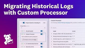 Transform and Migrate Logs with Datadog Custom Processor