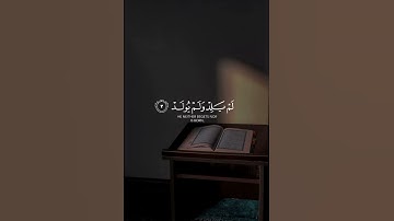 { سورة الإخلاص } ثلث القران في 10 ثواني #قران_كريم #المتوكل_على_الله