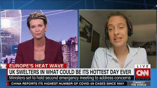 Dr Friederike Otto speaks to CNN's Connect the World about the extreme heat, 18 July 2022