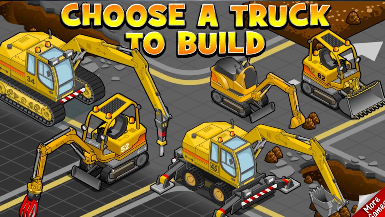 Games Backhoe loader construction vehicle other vehicles videos for
