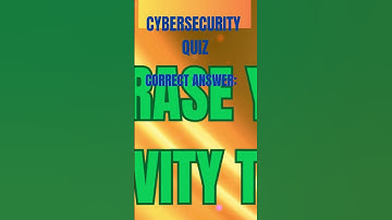 Cybersecurity Quiz  #chatgpt #ethicalhacking #quiz #quiztime  #infosec  #facts #funny #motivation
