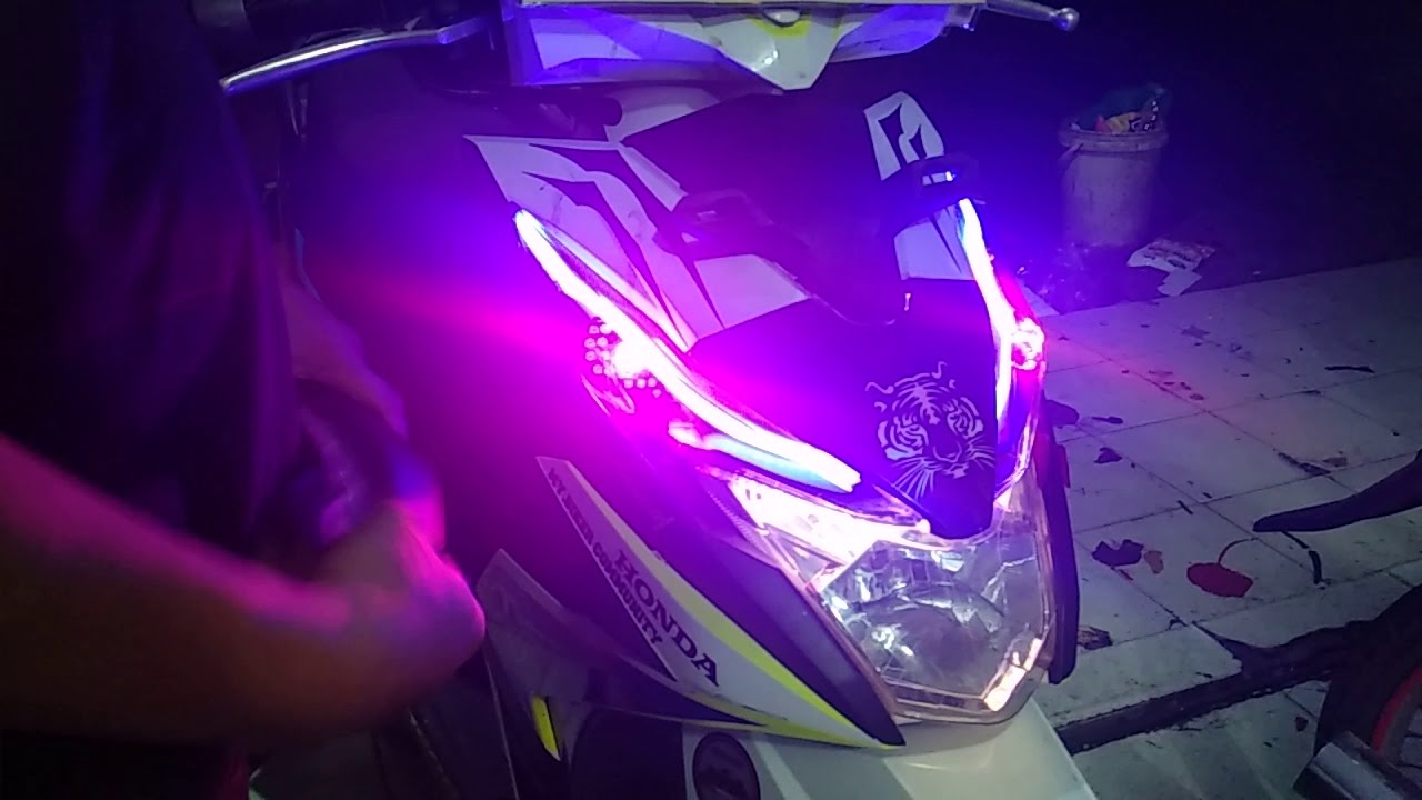 Modifbiker Foto Modifikasi Lampu Motor Beat 2019